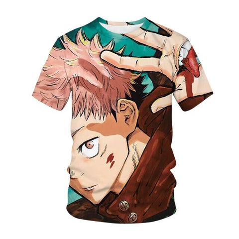 T-Shirt Anime Comic Yuji Itadori Jujutsu Kaisen - Jujutsu Kaisen Shop