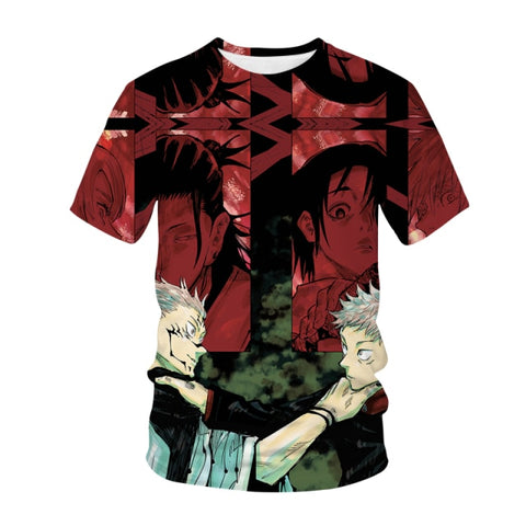 T-Shirt Anime Sukuna et Yuji - Jujutsu Kaisen Shop