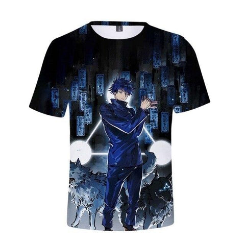 T Shirt Anime Jujutsu Kaisen Megumi - Jujutsu Kaisen Shop