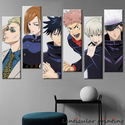 Tableau 6 pièces Anime Jujutsu Kaisen - Jujutsu Kaisen Shop